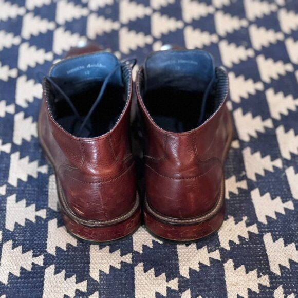 Aston Grey Collection Mens Haroldus Ankle Brown Leather Boots Lace Up (Size 12) - Picture 2 of 3